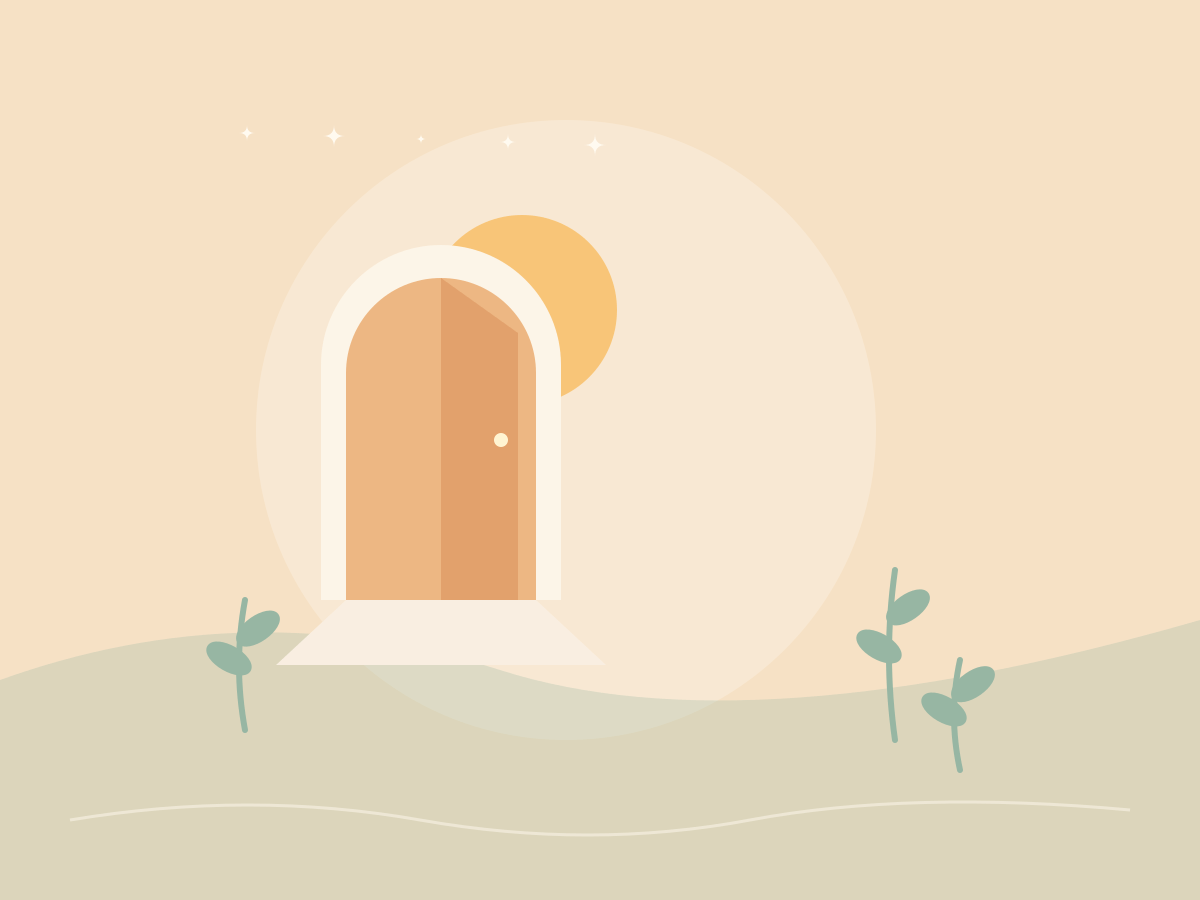 Ilustración original para Aurora: luz y comienzos