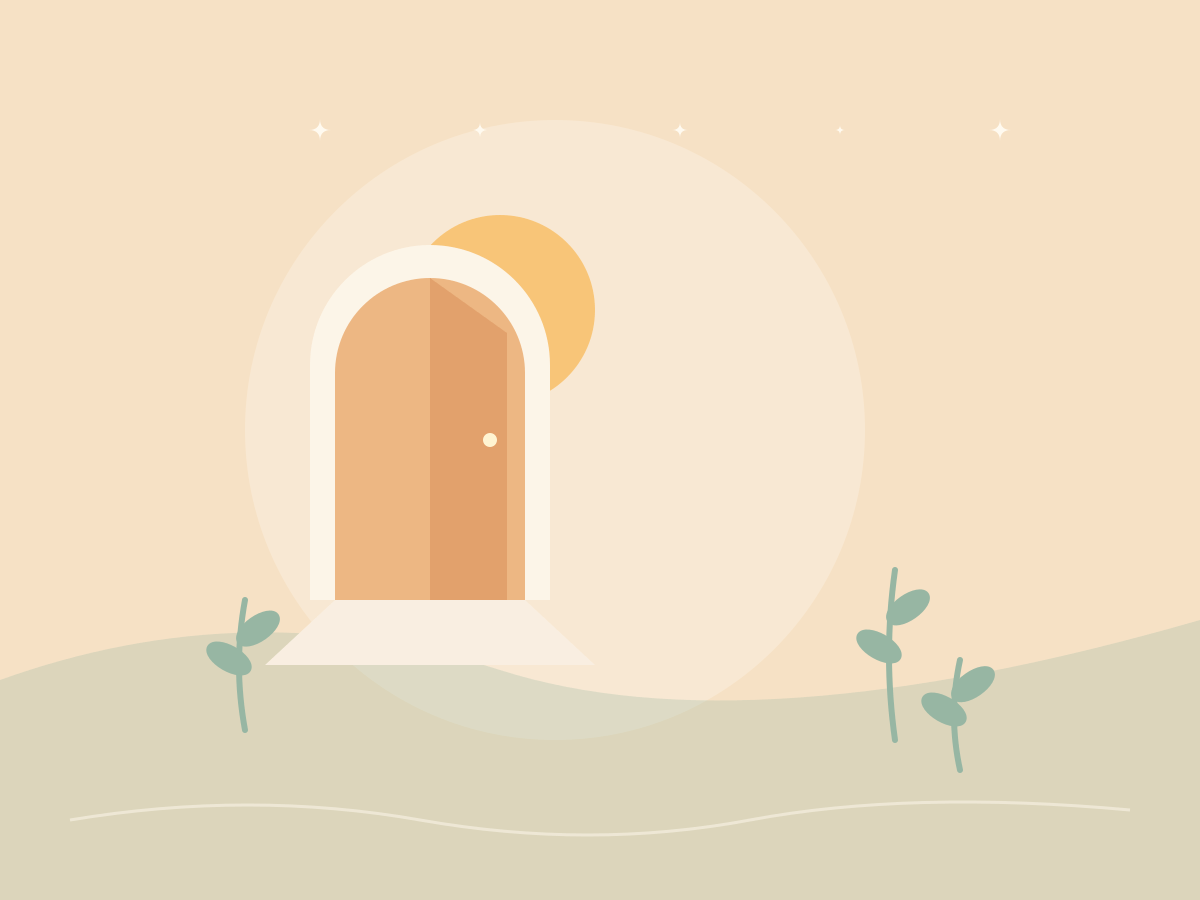 Ilustración original para Blanca: luz y comienzos