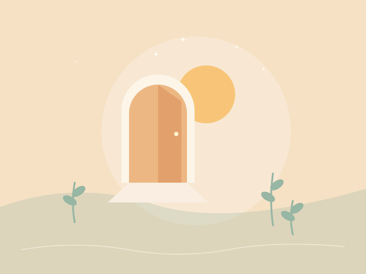 Ilustración original para Clara: luz y comienzos