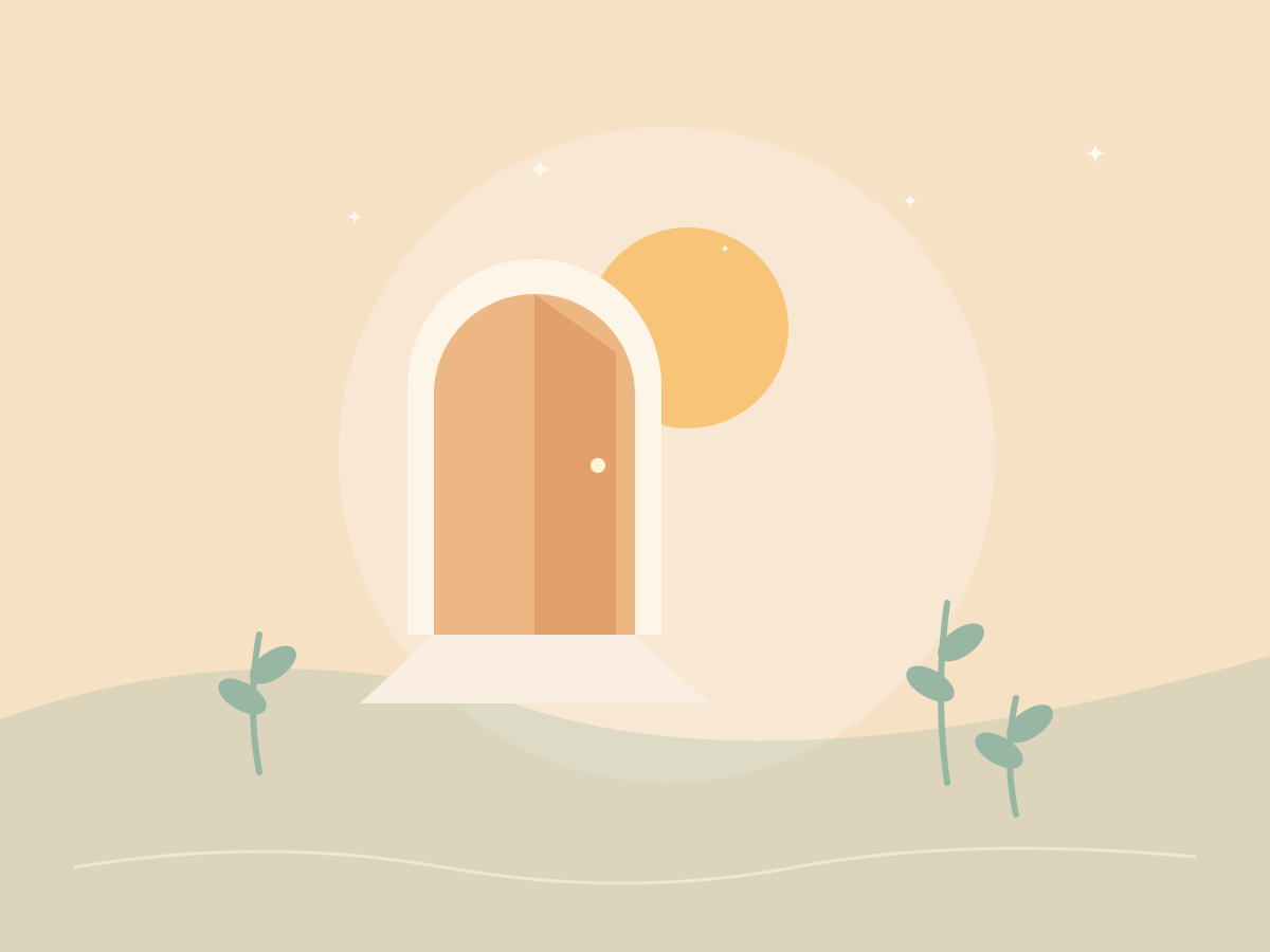 Ilustración original para Lucía: luz y comienzos
