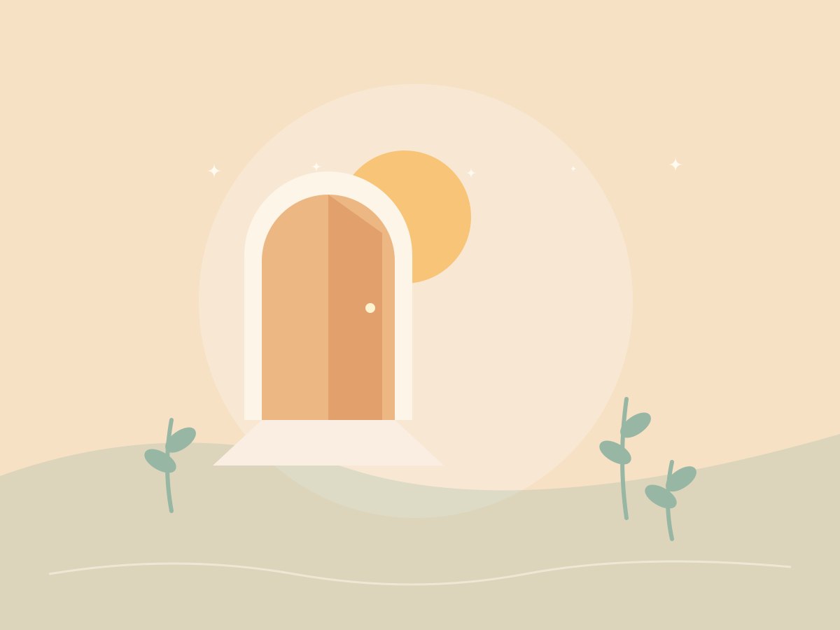 Ilustración original para Noor: luz y comienzos
