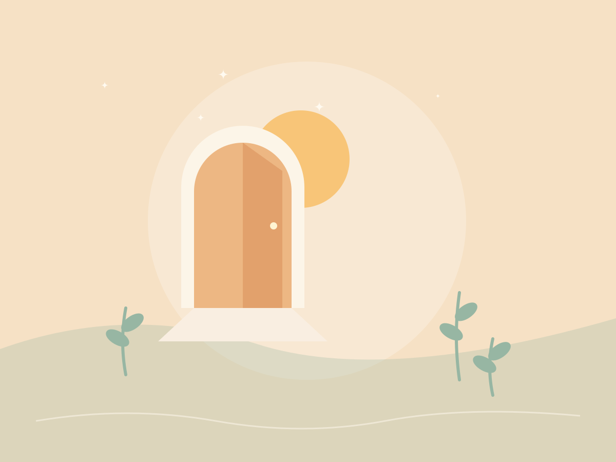 Ilustración original para Sol: luz y comienzos