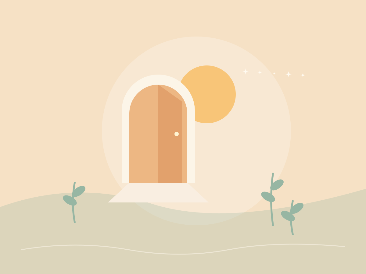 Ilustración original para Tomás: luz y comienzos